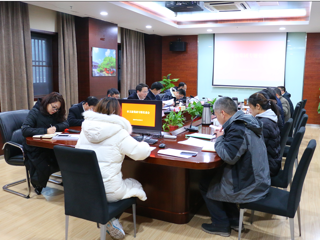 市文旅集團(tuán)召開專題黨委會議傳達(dá)學(xué)習(xí)市委五屆九次全會精神(圖1) 市文旅集團(tuán)召開專題黨委會議傳達(dá)學(xué)習(xí)市委五屆九次全會精神(圖1)